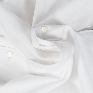 Bugatchi White Cotton Dress Shirt, back view