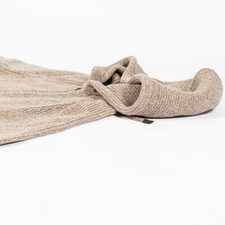 Bugatchi Tobacco Ribbed Full Zip Hoodie, side view
