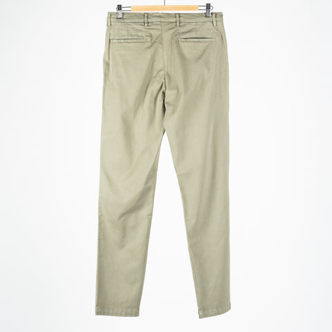 Bugatchi Khaki Parker Chino Pants, cuff detail