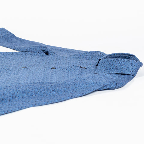Bugatchi Navy Geometric Stretch Sport Shirt, side view