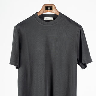 Bugatchi Black Ottoman Rib Shirt, cuff detail