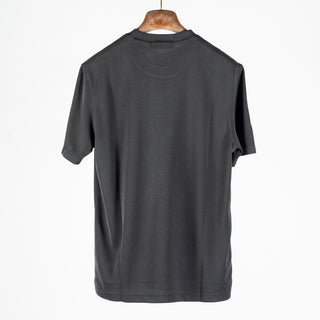 Bugatchi Black Ottoman Rib Shirt, collar detail