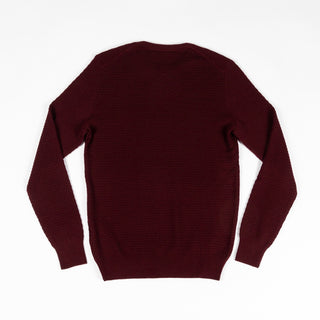 Gran Sasso Red Micro Brick Knit Crewneck Sweater 5