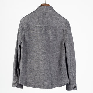 Bugatchi Charcoal Houndstooth Shacket, cuff detail