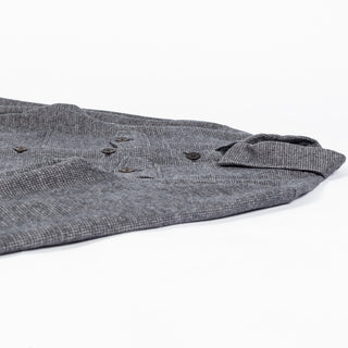 Bugatchi Charcoal Houndstooth Shacket, side view