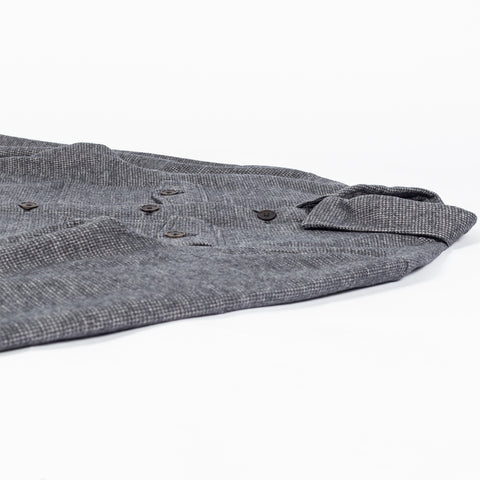 Bugatchi Charcoal Houndstooth Shacket, side view