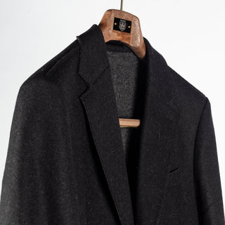 Bugatchi Black Solid Wool Blazer, fabric detail