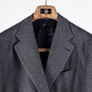 J Mueser Slate Grey Ticking Waverly Suit 7