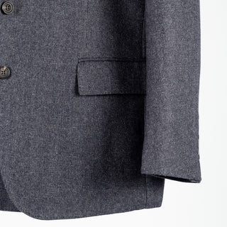 J Mueser Slate Grey Ticking Waverly Suit 4