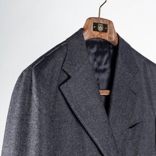 J Mueser Slate Grey Ticking Waverly Suit 3