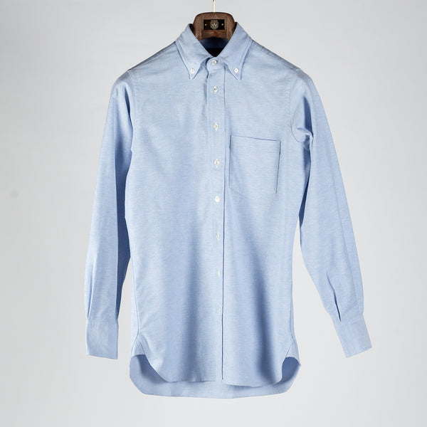 Ice Blue Oxford Cloth Button-Down Shirt