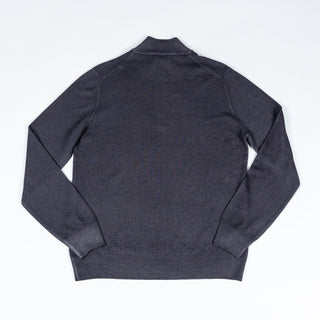 Gran Sasso Grey Mock Quarter Zip Sweater 4