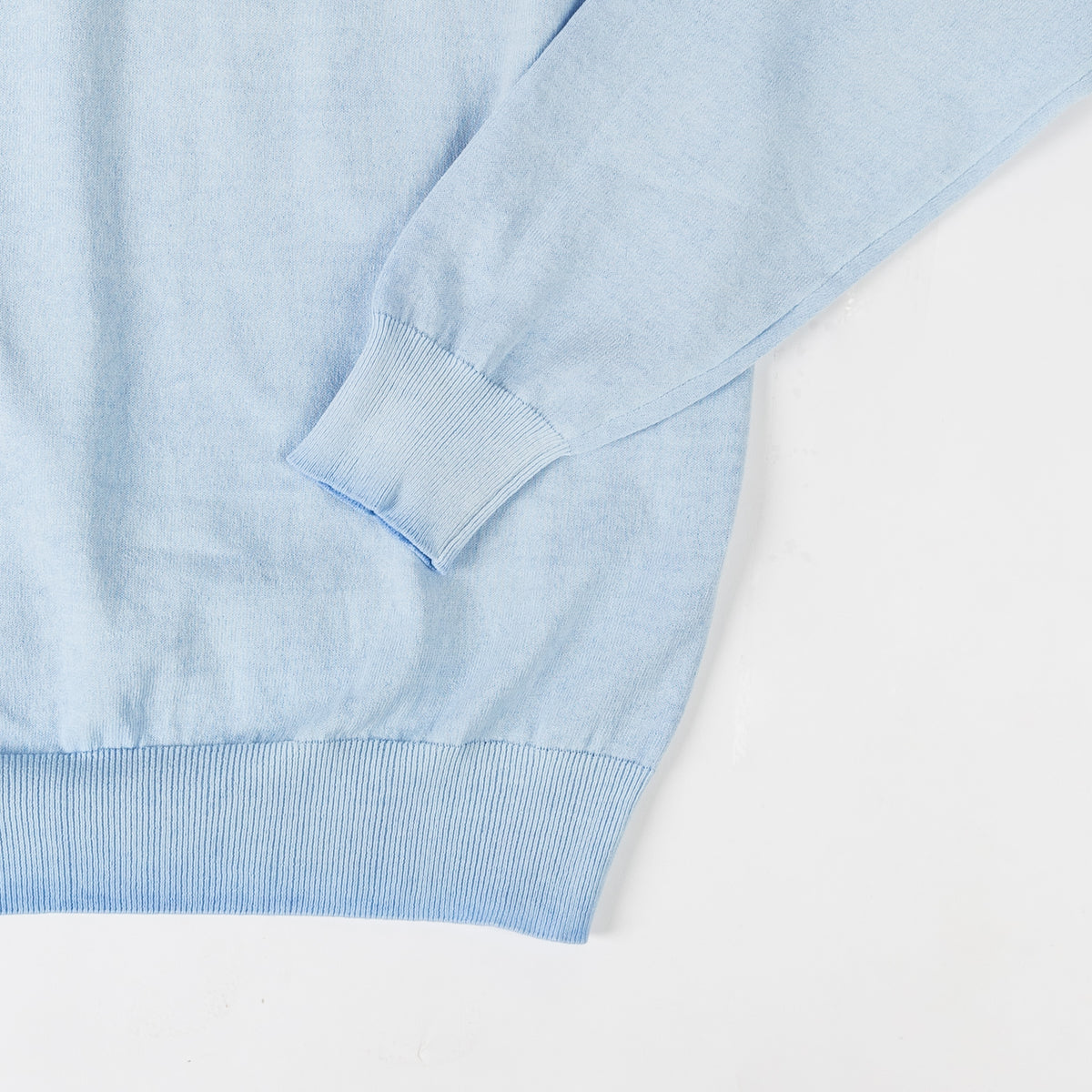 Powder Blue Summer Cotton Sweater – Mr.Derk