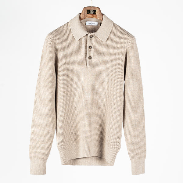 Oat 57125 Long Sleeve Knit Polo