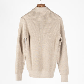 Gran Sasso Oat 57125 Long Sleeve Knit Polo 5