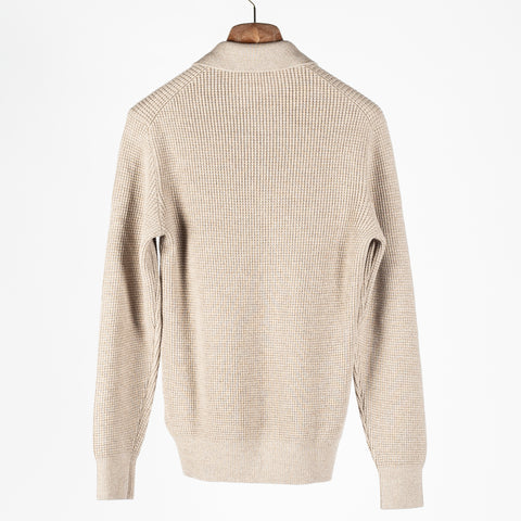 Gran Sasso Oat 57125 Long Sleeve Knit Polo 5