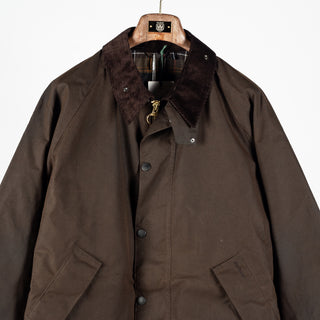 Barbour Dark Brown Transport Waxed Jacket 6