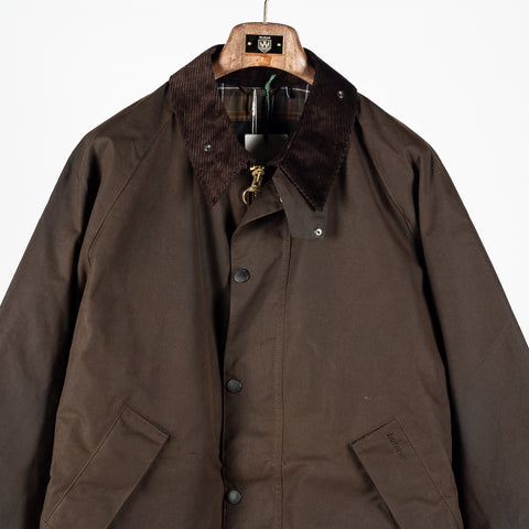 Barbour Dark Brown Transport Waxed Jacket 6