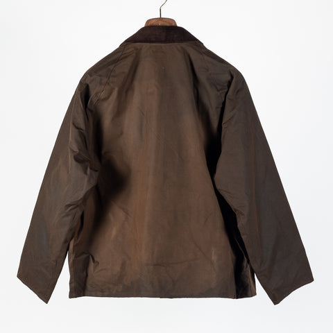 Barbour Dark Brown Transport Waxed Jacket 5
