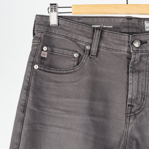 AG 7 Years Sulfur Antique Black Everett Slim Straight Denim 3