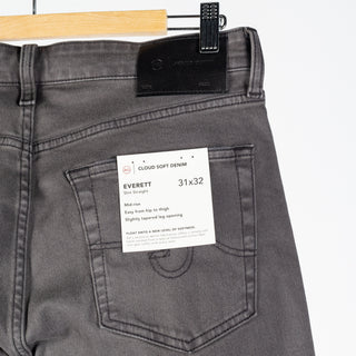 AG 7 Years Sulfur Antique Black Everett Slim Straight Denim 7