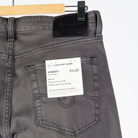 AG 7 Years Sulfur Antique Black Everett Slim Straight Denim 7