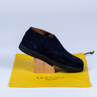 Doucal’s Blue Suede Chukka Slip On Ankle Boot 5