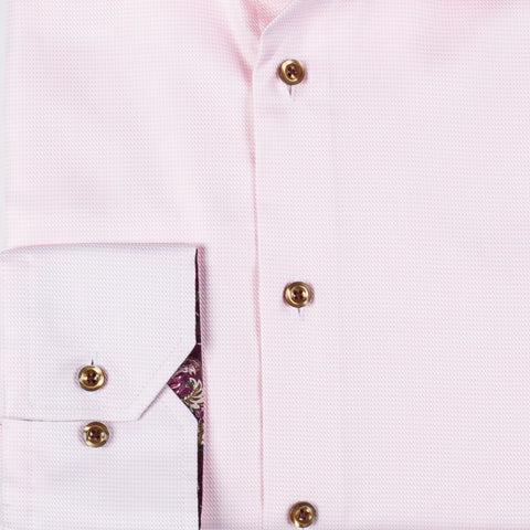 Stenstrom Light Pink Contrast Twill Shirt 2