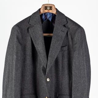 Sand Grey Herringbone 940 Sherman Easy Blazer 6