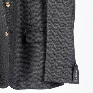 Sand Grey Herringbone 940 Sherman Easy Blazer 4