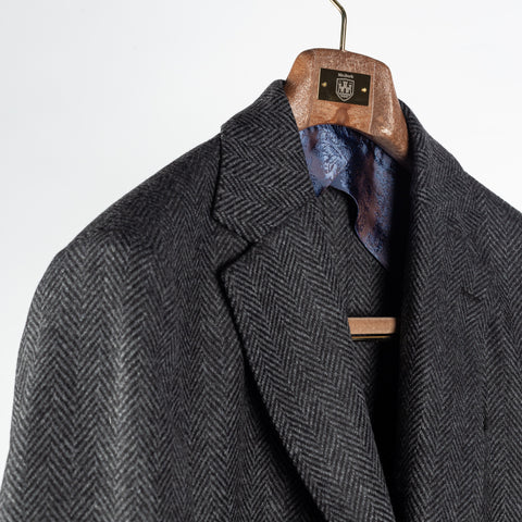 Sand Grey Herringbone 940 Sherman Easy Blazer 3
