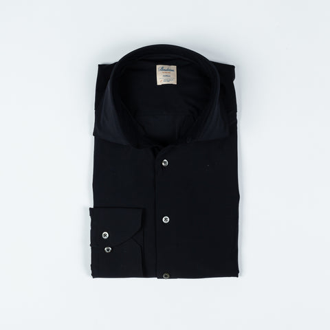 Stenstrom Casual Black Jersey Stretch Shirt 1