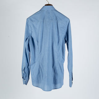 Stenstroms Light Blue Chambray Dress Shirt - Cotton, Chambray, Fitted - View 5