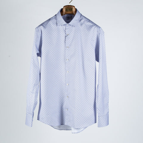 Stenstroms Light Blue Patterned Twill Dress Shirt 1