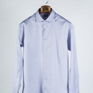 Stenstroms Light Blue Patterned Twill Dress Shirt 6