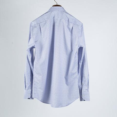 Stenstroms Light Blue Patterned Twill Dress Shirt 5