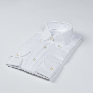 Xacus White Textured Button Down Shirt 3