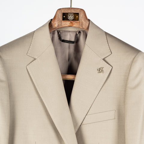 Lief Horsens Beige Rock 7001 Wool Blend Suit 7
