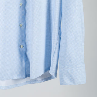 Stenstroms Light Blue Patterned Jersey Dress Shirt 4