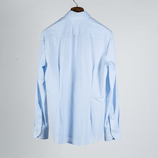 Stenstroms Light Blue Patterned Jersey Dress Shirt 5