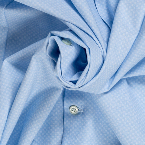 Stenstroms Light Blue Patterned Jersey Dress Shirt 2