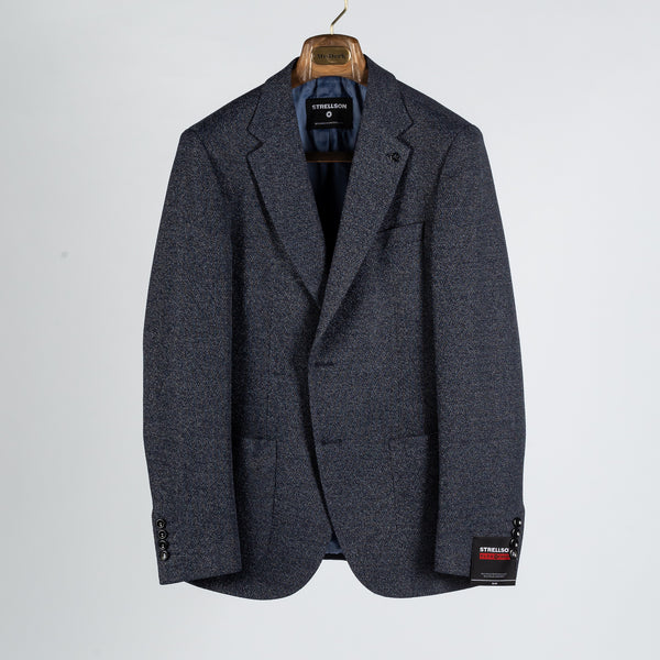 Mottled Dark Blue Arndt Sports Coat