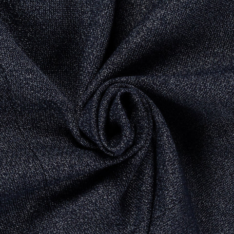 Strellson Mottled Dark Blue Arndt Sports Coat - Cotton, Polyester, Viscose, Slim Fit, Textured - Alternate View