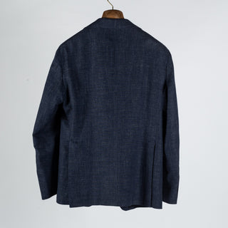 Tagliatore Navy Linen Summer Blazer 5