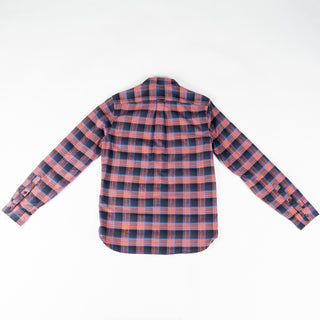 Xacus Navy & Red Plaid Button Up 4
