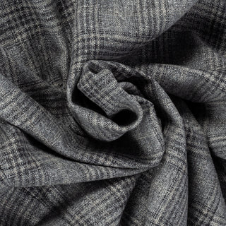 Tagliatore Grey Glen Check Silk Blazer - Wool, Silk, Denim, Made In Italy - Alternate View