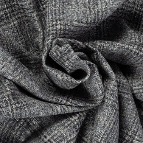 Tagliatore Grey Glen Check Silk Blazer - Wool, Silk, Denim, Made In Italy - Alternate View