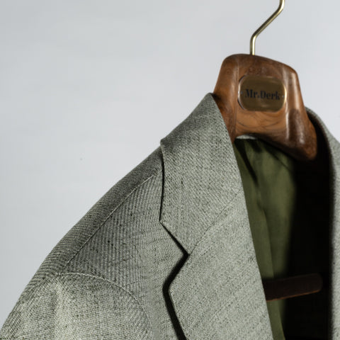 Tagliatore Sage Green Linen Summer Blazer 3