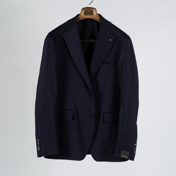 Navy Linen & Mohair Summer Suit