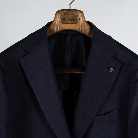 Tagliatore Navy Linen & Mohair Summer Suit 7